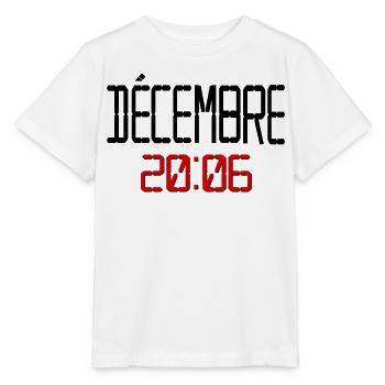 Geburtstag Dezember 2006, Französisch - Stanley/Stella Kinder T-Shirt MINI CREATOR  - Weiß - Vorne - Maike (125cm)
