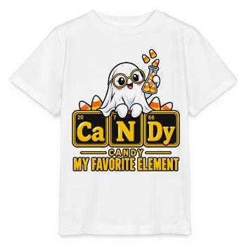 Geister Candy Elemente Design - Stanley/Stella Kinder T-Shirt MINI CREATOR  - Weiß - Vorne - Maike (125cm)