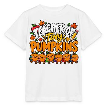 Lehrer der kleinen Kürbisse - Stanley/Stella Kinder T-Shirt MINI CREATOR  - Weiß - Vorne - Maike (125cm)