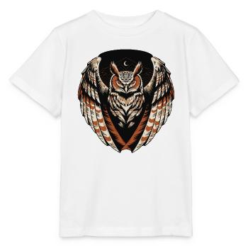 Eule Bergwappen - Stanley/Stella Kinder T-Shirt MINI CREATOR  - Weiß - Vorne - Maike (125cm)