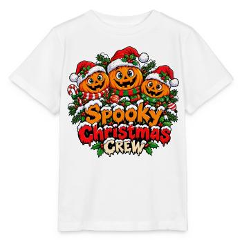 Spooky Christmas Crew - Stanley/Stella Kinder T-Shirt MINI CREATOR  - Weiß - Vorne - Maike (125cm)
