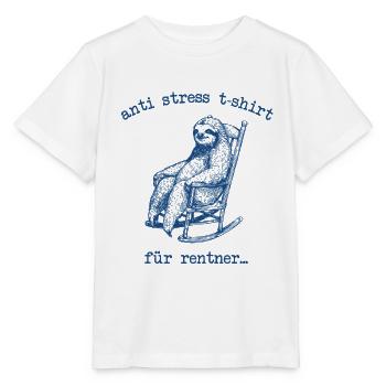 Anti-Stress-Trägheit - Stanley/Stella Kinder T-Shirt MINI CREATOR  - Weiß - Vorne - Maike (125cm)