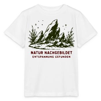 Natur Nachgebildet Entspannung Gefunden - Stanley/Stella Kinder T-Shirt MINI CREATOR  - Weiß - Vorne - Maike (125cm)