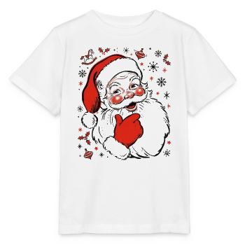 Fröhlicher Weihnachtsmann Sketch - Stanley/Stella Kinder T-Shirt MINI CREATOR  - Weiß - Vorne - Maike (125cm)