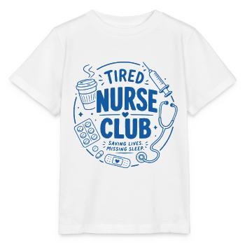 Tired Nurse Club - Stanley/Stella Kinder T-Shirt MINI CREATOR  - Weiß - Vorne - Maike (125cm)