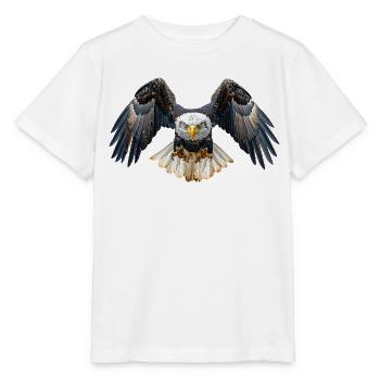 Weißkopfseeadler Bald Eagle - Stanley/Stella Kinder T-Shirt MINI CREATOR  - Weiß - Vorne - Maike (125cm)