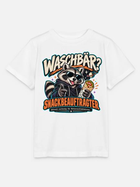 Waschbar Snackbeauftragter - Stanley/Stella Kinder T-Shirt MINI CREATOR - Weiß