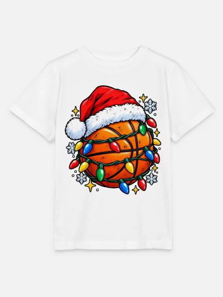 Basketball Weihnachtsspaß - Stanley/Stella Kinder T-Shirt MINI CREATOR - Weiß