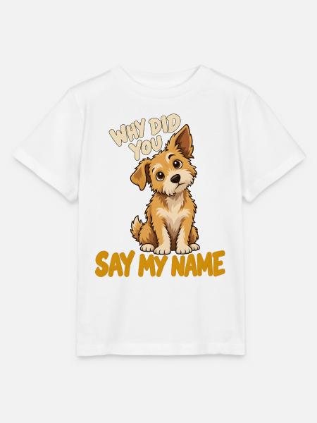 Warum sagst du meinen Namen - Stanley/Stella Kinder T-Shirt MINI CREATOR  - Weiß