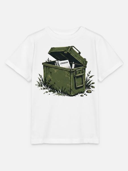 Geocaching Cachebox - Stanley/Stella Kinder T-Shirt MINI CREATOR - Weiß