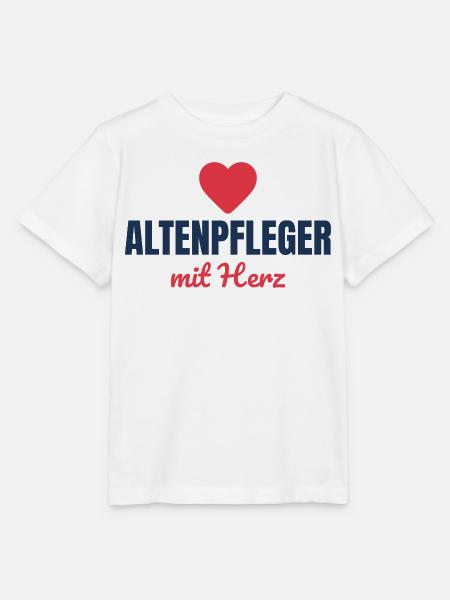 Altenpfleger mit Herz – Pflege Geschenk - Stanley/Stella Kinder T-Shirt MINI CREATOR  - Weiß