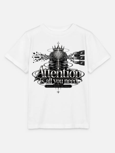 Attention – Quietly in Control - Stanley/Stella Kinder T-Shirt MINI CREATOR  - Weiß