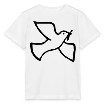 Colombe de la paix - T-shirt bio MINI CREATOR Stanley/Stella Enfant - blanc - Devant - Maike (125cm)