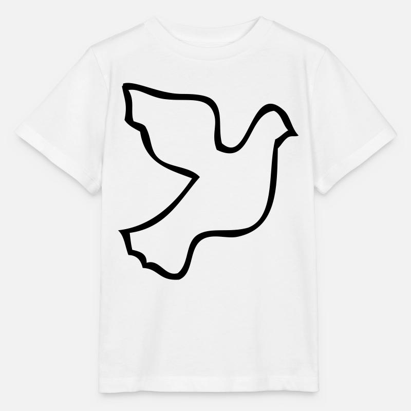 Colombe de la paix - T-shirt bio MINI CREATOR Stanley/Stella Enfant - blanc