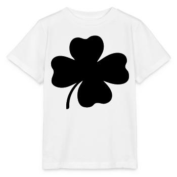 Trèfle à quatre feuilles - T-shirt bio MINI CREATOR Stanley/Stella Enfant - blanc - Devant - Maike (125cm)