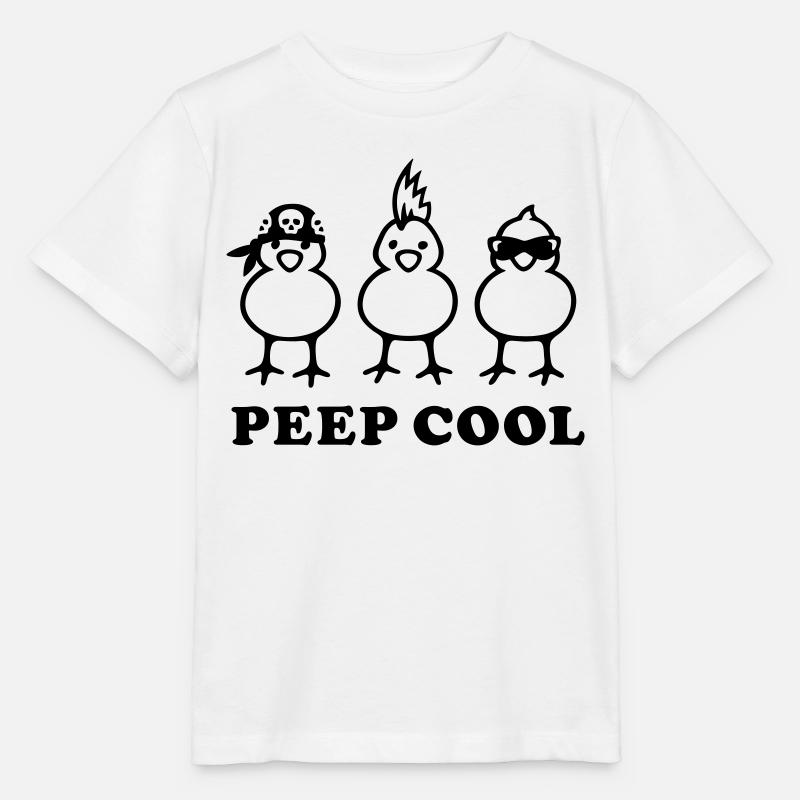 Peep Cool - Stanley/Stella Kinder T-Shirt MINI CREATOR  - Weiß