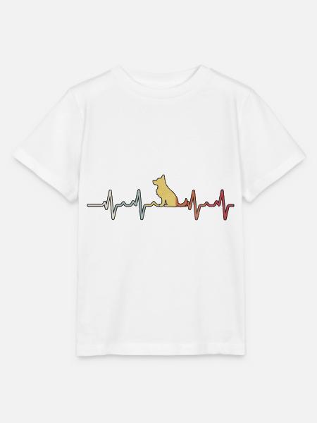 Herzschlag Husky - Stanley/Stella Kinder T-Shirt MINI CREATOR - Weiß