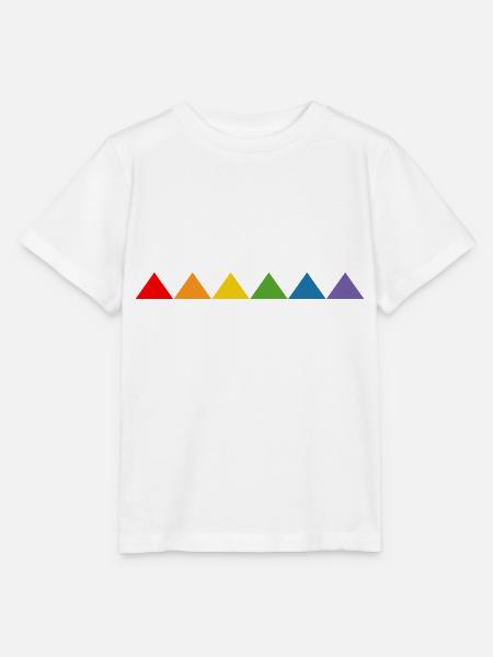 Regenbogen triangle - Stanley/Stella Kinder T-Shirt MINI CREATOR - Weiß