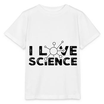 I love science researchers scientists - Stanley/Stella MINI CREATOR Kids’ T-Shirt - white - Front - Maike (125cm)