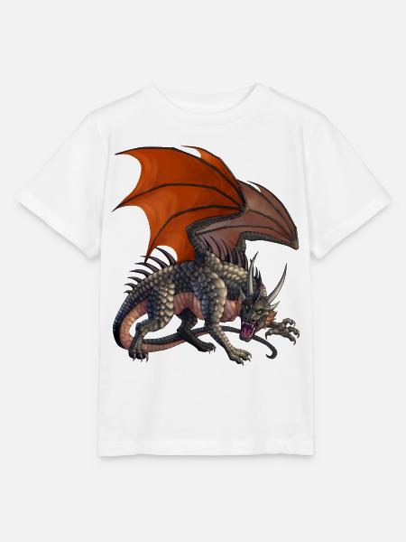 böser drache - Stanley/Stella Kinder T-Shirt MINI CREATOR - Weiß