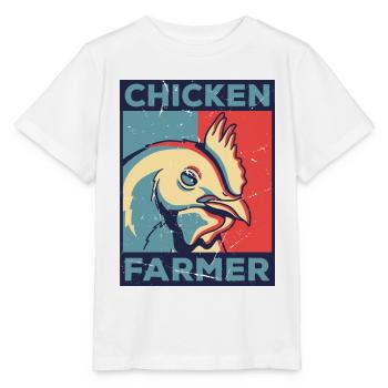 Chicken Farmer Agriculture Agriculteur Farmer Farm - Stanley/Stella Kinder T-Shirt MINI CREATOR  - Weiß - Vorne - Maike (125cm)