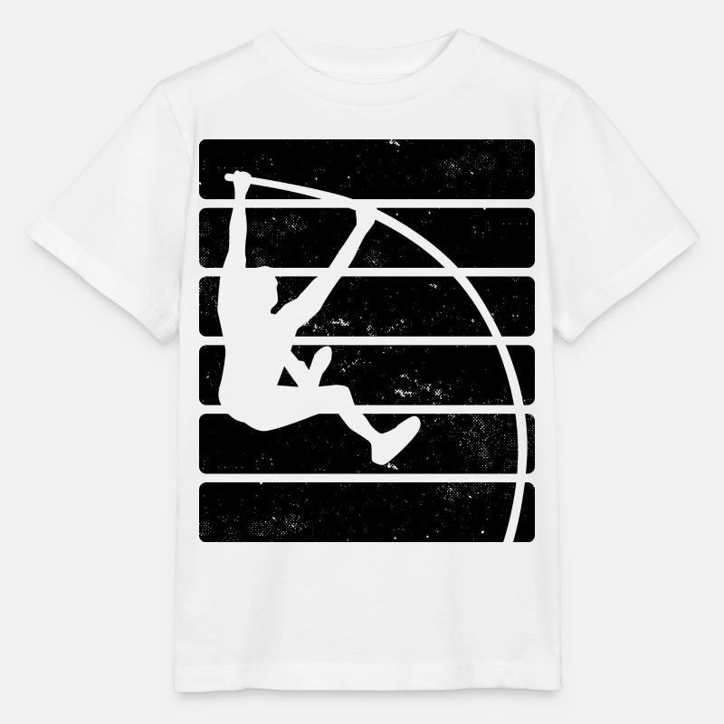 Pole vault - Stanley/Stella MINI CREATOR Kids’ T-Shirt - white
