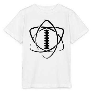 American Football Ball Atom Spieler Lineman Tackle - Stanley/Stella Kinder T-Shirt MINI CREATOR  - Weiß - Vorne - Maike (125cm)
