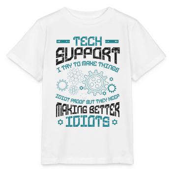Try to make things foolproof - Stanley/Stella MINI CREATOR Kids’ T-Shirt - white - Front - Maike (125cm)