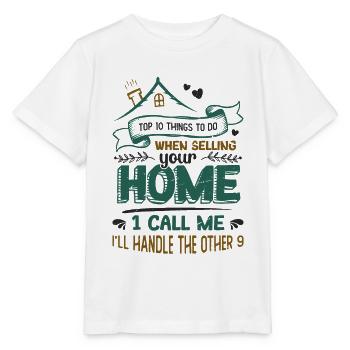 What to do when you sell your home - Stanley/Stella MINI CREATOR Kids’ T-Shirt - white - Front - Maike (125cm)