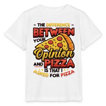 Ich Habe Um Pizza Gebeten. - Stanley/Stella Kinder T-Shirt MINI CREATOR  - Weiß - Vorne - Maike (125cm)