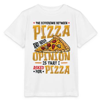 Ich Habe Um Pizza Gebeten. - Stanley/Stella Kinder T-Shirt MINI CREATOR  - Weiß - Vorne - Maike (125cm)