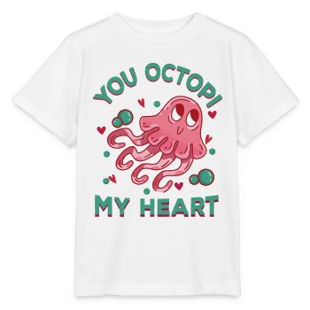 Poulpe Poulpe Tentacule de mer Poulpe Poulpe Poulpe Poulpe - T-shirt bio MINI CREATOR Stanley/Stella Enfant - blanc - Devant - Maike (125cm)