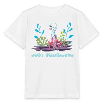 Poulpe Poulpe Tentacule de mer Poulpe Poulpe Poulpe Poulpe - T-shirt bio MINI CREATOR Stanley/Stella Enfant - blanc - Devant - Maike (125cm)
