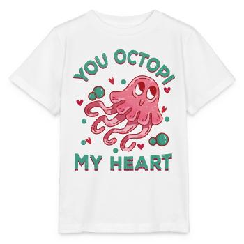 Poulpe Poulpe Tentacule de mer Poulpe Poulpe Poulpe Poulpe - T-shirt bio MINI CREATOR Stanley/Stella Enfant - blanc - Devant - Maike (125cm)