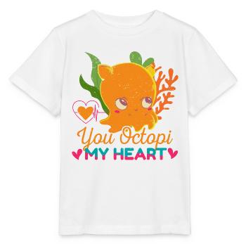 Poulpe Poulpe Tentacule de mer Poulpe Poulpe Poulpe Poulpe - T-shirt bio MINI CREATOR Stanley/Stella Enfant - blanc - Devant - Maike (125cm)