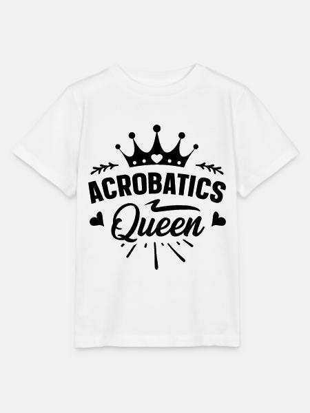 Queen Graphic Gymnast Gymnastics Acrobat Acrobatic - Stanley/Stella Kinder T-Shirt MINI CREATOR  - Weiß