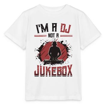 Je suis un DJ, pas un disc-jockey de juke-box - T-shirt bio MINI CREATOR Stanley/Stella Enfant - blanc - Devant - Maike (125cm)
