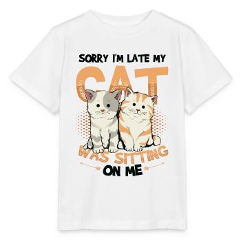 Sorry I'm late - Stanley/Stella MINI CREATOR Kids’ T-Shirt - white - Front - Maike (125cm)