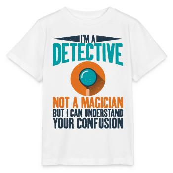 Ich Bin Ein Detektiv, Keine - Stanley/Stella Kinder T-Shirt MINI CREATOR  - Weiß - Vorne - Maike (125cm)
