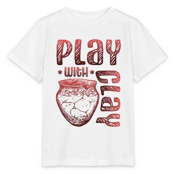 Spielen Mit Töpferwaren Aus Ton - Stanley/Stella Kinder T-Shirt MINI CREATOR  - Weiß - Vorne - Maike (125cm)