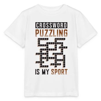 Les mots croisés sont mon sport - T-shirt bio MINI CREATOR Stanley/Stella Enfant - blanc - Devant - Maike (125cm)