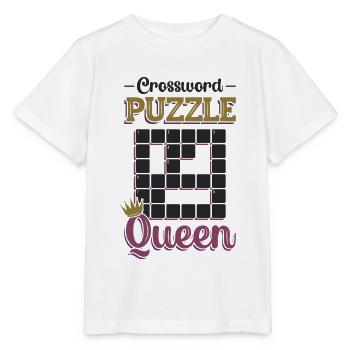 Mots croisés Queen Mots croisés Puzzle - T-shirt bio MINI CREATOR Stanley/Stella Enfant - blanc - Devant - Maike (125cm)