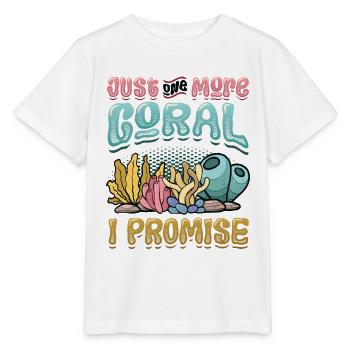 Nur Noch Eine Koralle Verspreche Ich, Riffbecken - Stanley/Stella Kinder T-Shirt MINI CREATOR  - Weiß - Vorne - Maike (125cm)