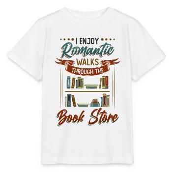 Promenades romantiques dans la librairie - T-shirt bio MINI CREATOR Stanley/Stella Enfant - blanc - Devant - Maike (125cm)