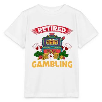 Casino Gambling Slot Machine à sous Jeu de cartes - T-shirt bio MINI CREATOR Stanley/Stella Enfant - blanc - Devant - Maike (125cm)