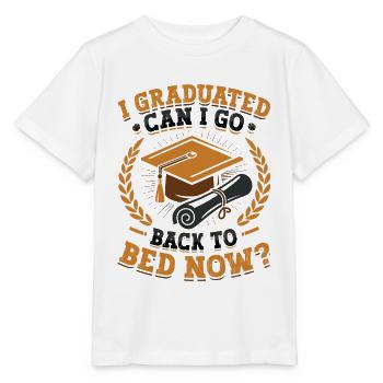 J’ai obtenu mon diplôme. - T-shirt bio MINI CREATOR Stanley/Stella Enfant - blanc - Devant - Maike (125cm)