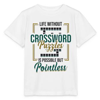 Amateurs de mots croisés, Mots croisés - T-shirt bio MINI CREATOR Stanley/Stella Enfant - blanc - Devant - Maike (125cm)