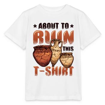 Argile de poterie en ruine - T-shirt bio MINI CREATOR Stanley/Stella Enfant - blanc - Devant - Maike (125cm)