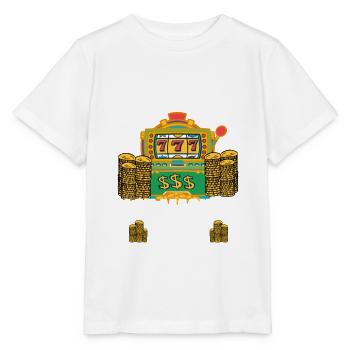 Kasino Glücksspiel Spielautomat Kartenspiel - Stanley/Stella Kinder T-Shirt MINI CREATOR  - Weiß - Vorne - Maike (125cm)