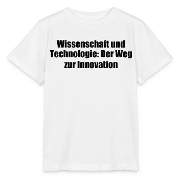 Wissenschaft - Wissenschaft und Technologie: Der - Stanley/Stella Kinder T-Shirt MINI CREATOR  - Weiß - Vorne - Maike (125cm)
